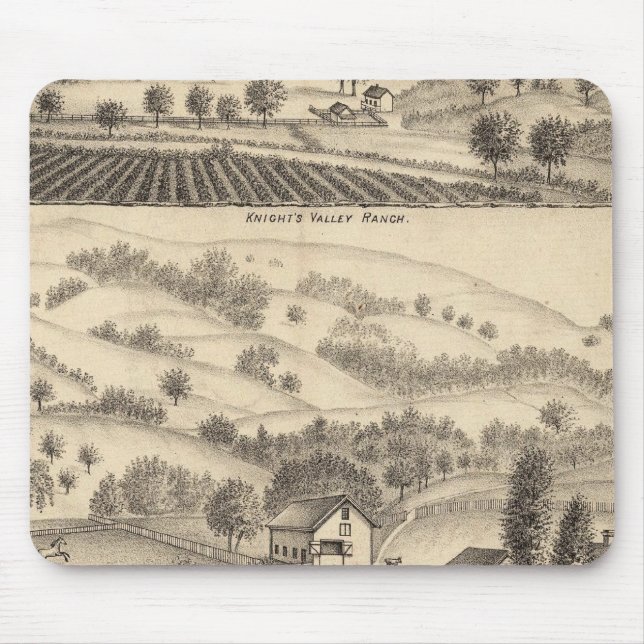 Residence of Joseph Alexander, Mendocino Mouse Mat (Front)