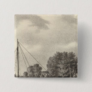 Residence of Joseph Francis, Tom's River, NJ 15 Cm Square Badge
