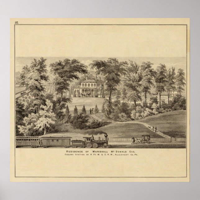 Residence of Marshall McDonald Poster (Front)