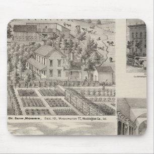 Residence of the late Dr Seth Hobbs Washington Co Mouse Mat
