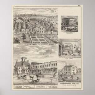 Residence of the late Dr Seth Hobbs Washington Co Poster