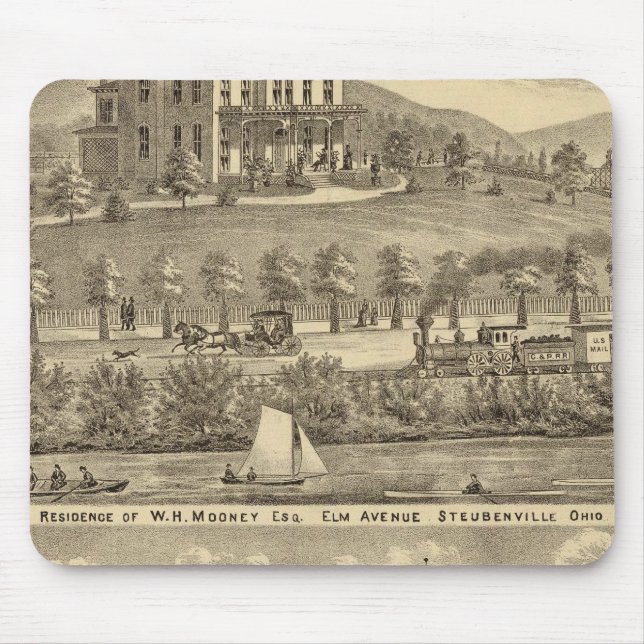 Residence of WH Mooney Mouse Mat (Front)