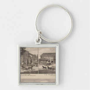 Residences and factory in Bennington Key Ring