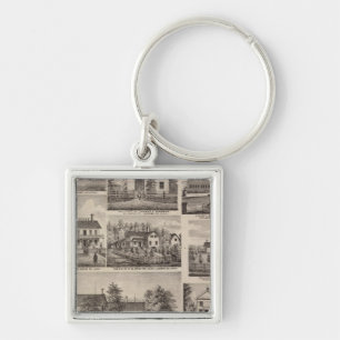 Residences and Farm Buildings, Owatonna, Minnesota Key Ring