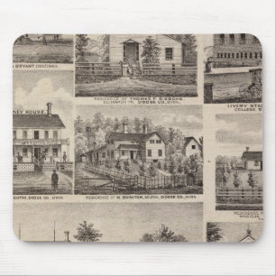 Residences and Farm Buildings, Owatonna, Minnesota Mouse Mat