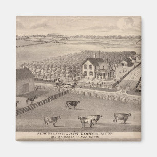 Residences and farms of J Canfield and J Wood Magnet