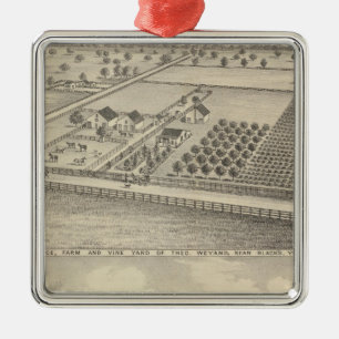 Residences, Black's Station Metal Tree Decoration