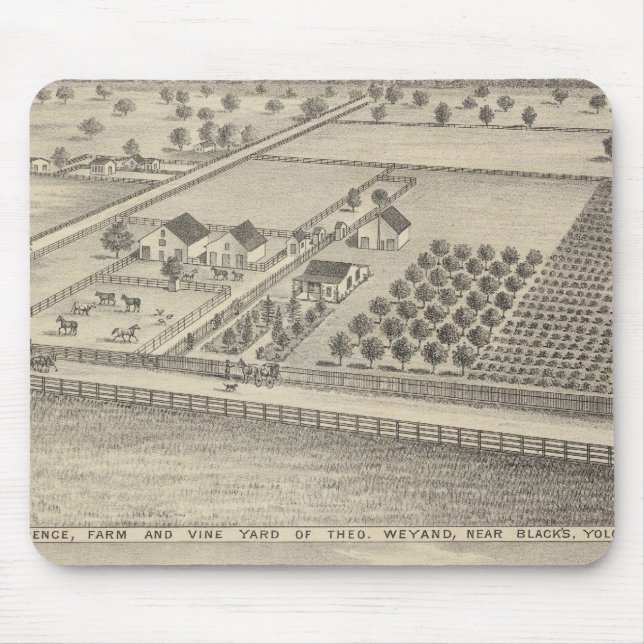 Residences, Black's Station Mouse Mat (Front)