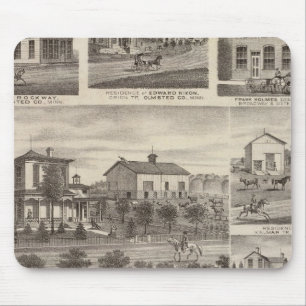 Residences, businesses, and Town of Eyota Mouse Mat