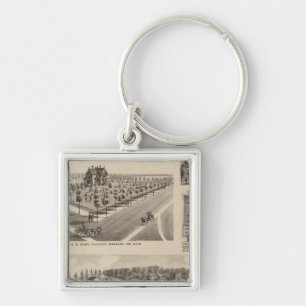 Residences, Farm, Minnesota Key Ring