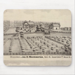 Residences & farm of Warrington Mouse Mat