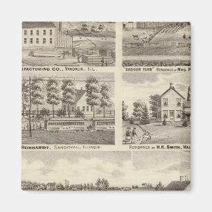 Residences, farms and factory, Vandalia, Sandoval Magnet