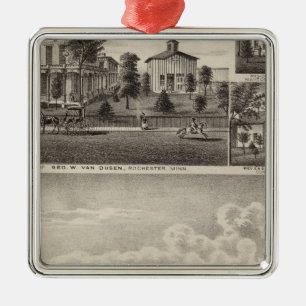 Residences in Rochester, Minnesota Metal Tree Decoration