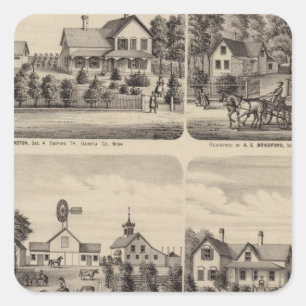 Residences, Minnesota 3 Square Sticker