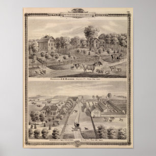 Residences of DB Murrow and Geo Crawford Poster