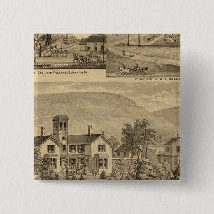 Residences of HJ Murdoch 15 Cm Square Badge
