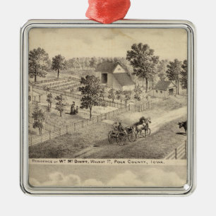 Residences of McDivitt and Robinson Metal Tree Decoration