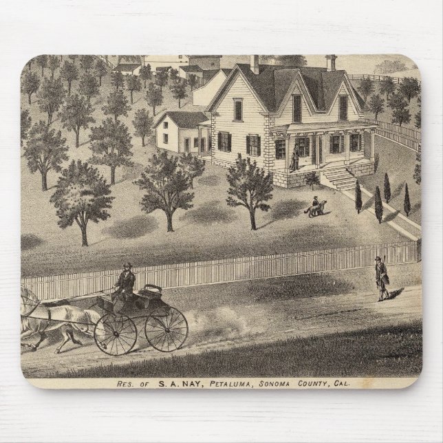 Residences of SA Nay and DM Winans Mouse Mat (Front)