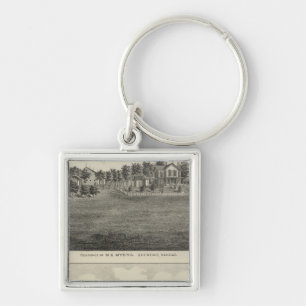 Residences, Quenemo and Lyndon Region, Kansas Key Ring