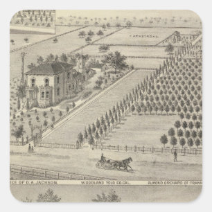 Residences Woodland, Knights Landing Square Sticker