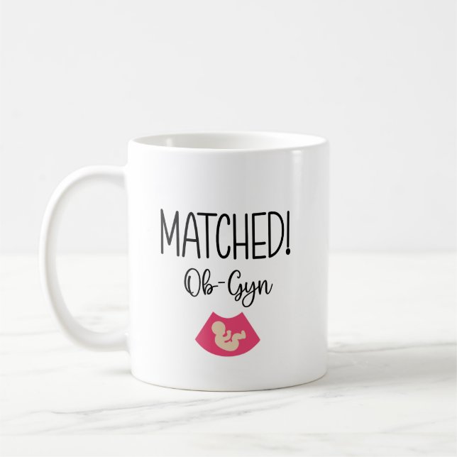 Residency Match Day Ob-Gyn Coffee Mug (Left)