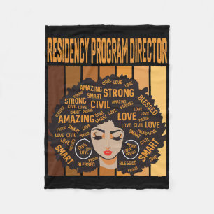 Residency Program Director Black History Month Pri Fleece Blanket