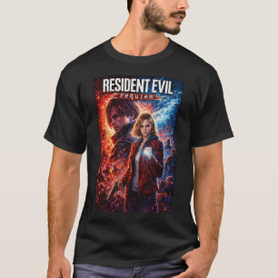 Resident Dark Evil Funny Requiem Art 25 Basic Da T-Shirt
