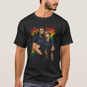 Resident Dark Hero Pairing Art 31 Basic Dark T-S T-Shirt