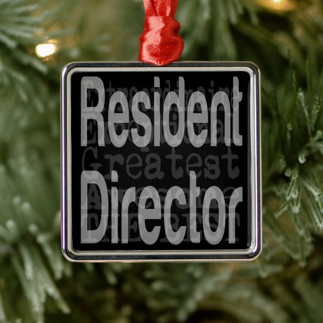 Resident Director Extraordinaire Metal Tree Decoration (Tree)