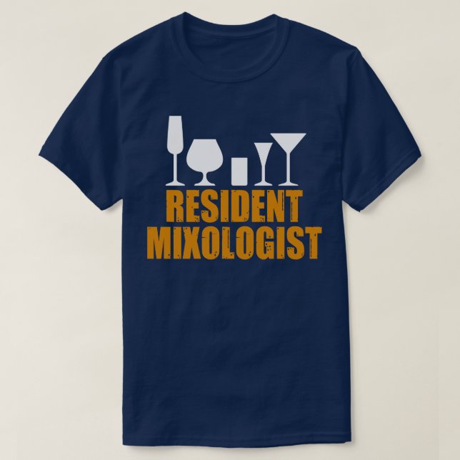 Resident Mixologist T-Shirt (Design Front)
