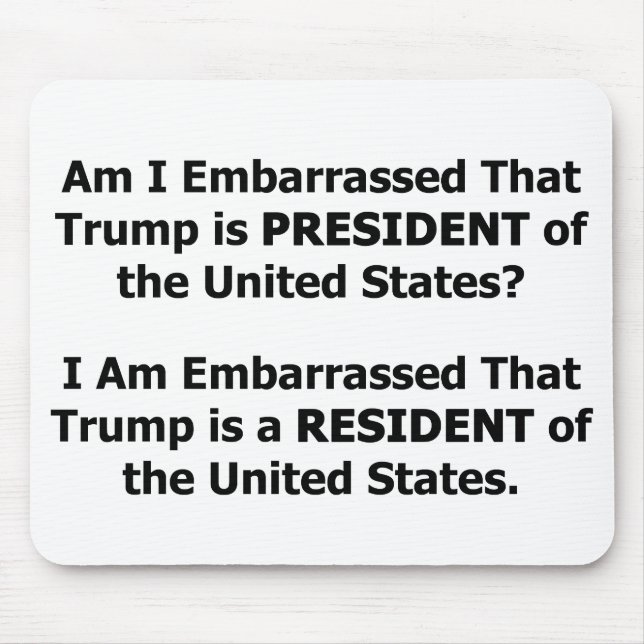 Resident Trump Mouse Mat (Front)