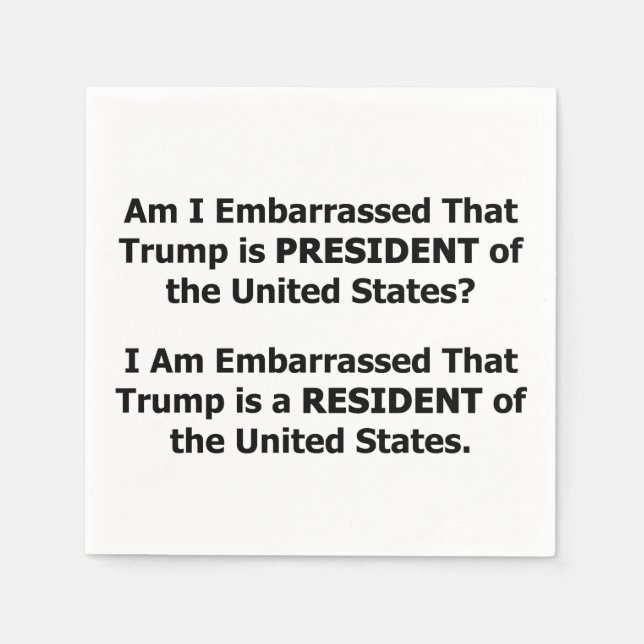 Resident Trump Napkin (Front)