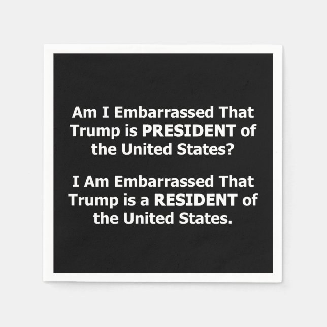 Resident Trump Napkin (Front)