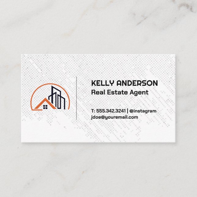 Residential Commercial Building | Real Estate  Business Card (Front)