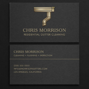Residential Gutter Cleaning Business Card