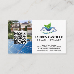 Residential Home   Solar Panels   QR Business Card