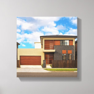 Residential house canvas print