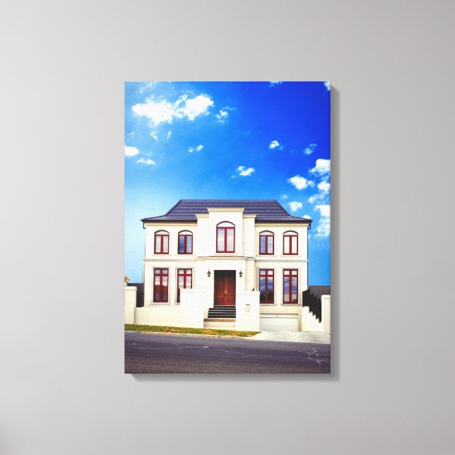 Residential house canvas print (Front)