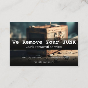 Residential junk removal business card
