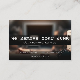 Residential junk removal business card