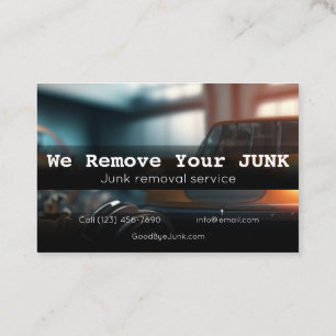 Residential junk removal business card