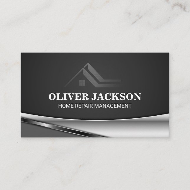 Residential Logo | Modern Stylish Business Card (Front)