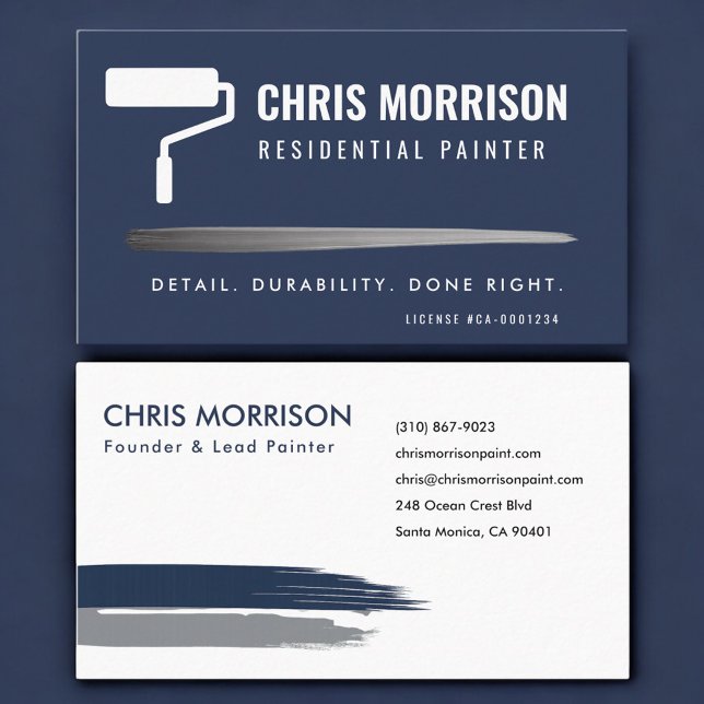 Residential Painter Professional Business Card (Creator Uploaded)