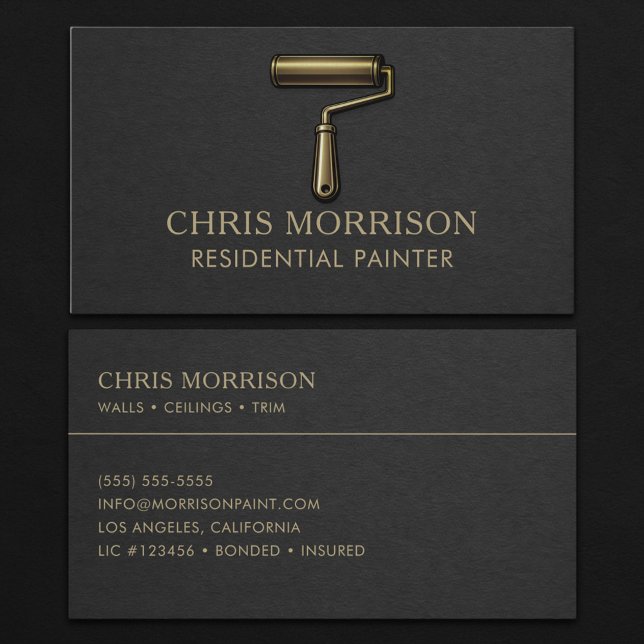 Residential Painter Professional  Business Card (Creator Uploaded)