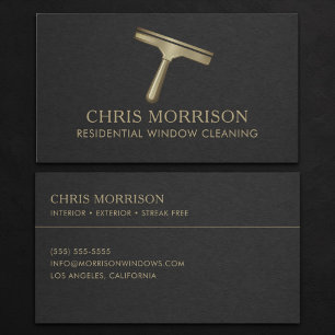 Residential Window Cleaning Business Card