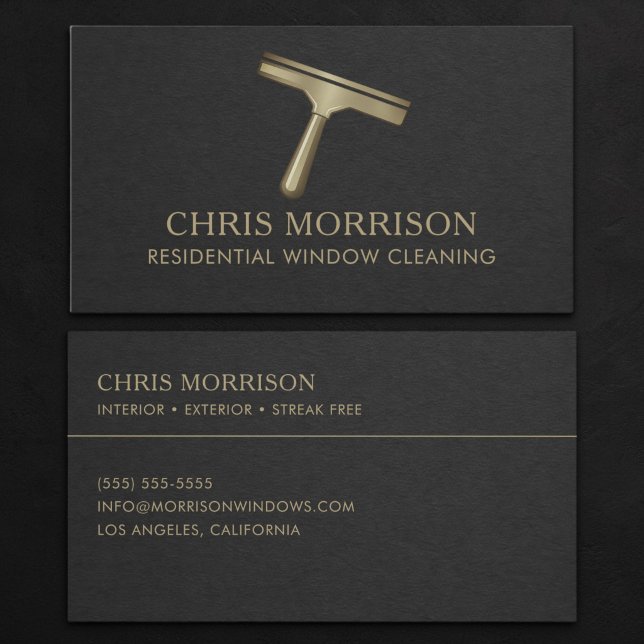 Residential Window Cleaning Business Card (Creator Uploaded)