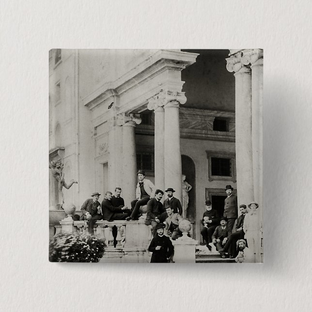 Residents of Villa Medici in Rome 15 Cm Square Badge (Front)