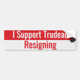 Resign Justin Trudeau Bumper Sticker