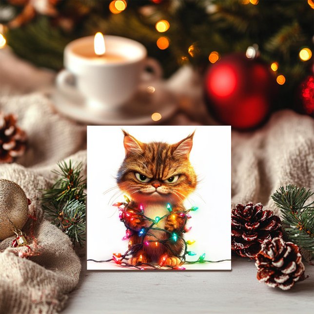 Resigned Festive Grump Holiday Card (Creator Uploaded)
