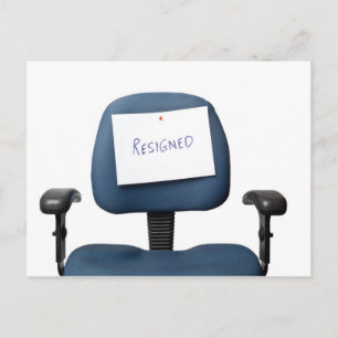 Resigned Postcard